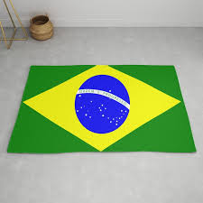 flag of brazil rug by artpics society6