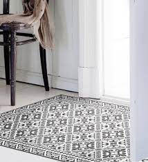 flor de lis vinyl rug beija flor