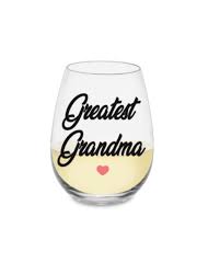Grandma Wine Glass Grandmom Wine Glass