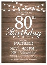Birthday Invitations Awesome 80th Birthday Invitations