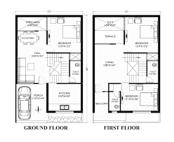 25 40 Duplex House Plan South Facing
