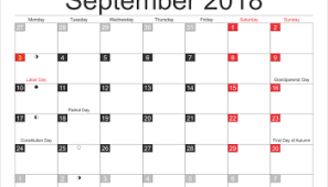 September 2019 Calendar Moon Phases