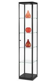Black Glass Display Cabinet 40cm With