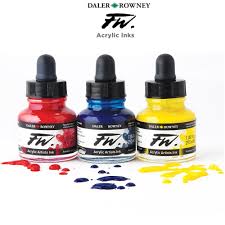 daler rowney fw liquid acrylic inks