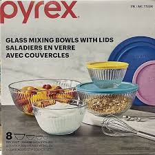 8 Piece 100 Years Glass Mixing Bowl Set