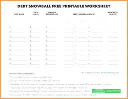 Free Printable Debt Snowball Worksheet Related Parent Child