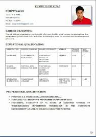 Indian Job Resume Format Pdf Job Application Letter Format