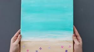 How To Make A Diy Beach Scene Painting