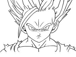 Printable dragon ball z online coloring page coloringanddrawings.com provides you with the opportunity to color or print your dragon ball z online drawing online for free. Ssj2 Gohan Dragon Ball Z Free Print And Color Online