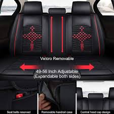 Leather Car Seat Covers Front Rear