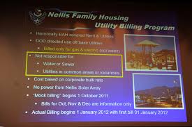 mock utility billing began 1 oct for