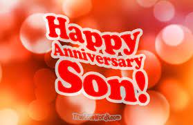 wedding anniversary wishes for son