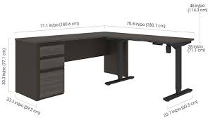 With a host of different options, styles, and materials. 72 W X 72 D Height Adjustable L Shaped Desk 99885 000047 By Bestar Free Shipping Findofficefurniture