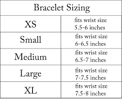 Large Washer Bracelet Bracelet Size Chart Washer Bracelet