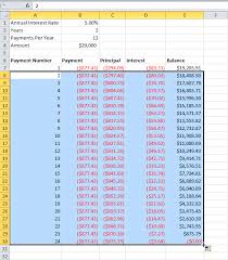 Loan Amortization Schedule In Excel Amortization Schedule
