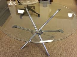 Used 42 Round Glass Conference Table