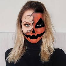 21 half face halloween makeup ideas