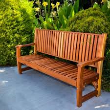 Ruth Wooden Bench Forever Redwood