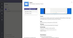 how to add zoom to microsoft teams