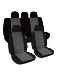 Two Tone Car Seat Covers W 4 2 Front