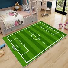 football field rug soccer pitch
