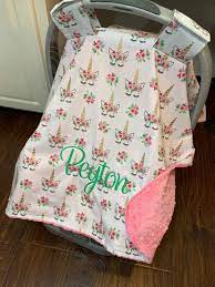 Personalized Car Seat Canopy For Girls