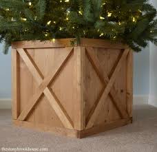 build farmhouse christmas tree stand
