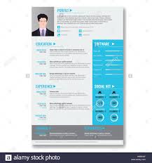 Vector Creative Minimalist Cv Resume Template With Photo