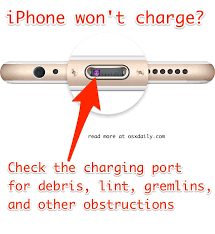 Hold your iphone with the lightning port facing down, then gently tap it with your palm to ease liquid out of the port. Iphone Won T Charge Here S Why Iphone Isn T Charging How To Fix It Osxdaily
