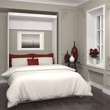 bestar pur murphy bed full white