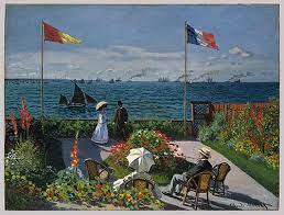 Claude Monet Garden At Sainte Adresse