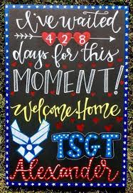 military homecoming sign and banner ideas