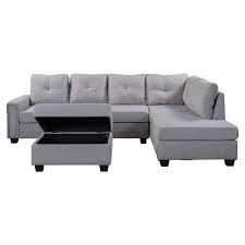 linen l shaped sectional sofa