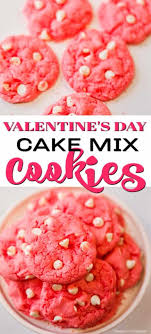 Let's bake some valentine cookies and give them! Valentine S Day Cake Mix Cookies Easy Cake Mix Cookies Recipe