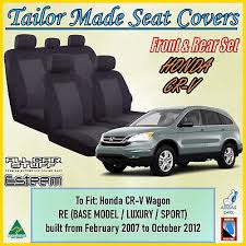 Black Seat Covers For Honda Cr V Crv