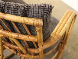 vintage rattan bamboo sofa for