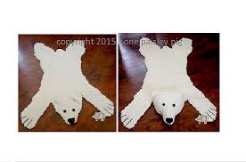 ravelry polar bear skin rug pattern