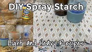 make your own spray starch ironing