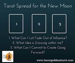 a 3 card tarot spread for the new moon