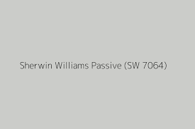 Sherwin Williams Passive Sw 7064