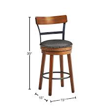 back swivel counter height dining chair