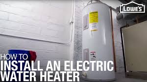 how to install an electric water heater