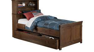 pc full bookcase bed w trundle