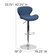 Flash Furniture Adjustable Height Blue
