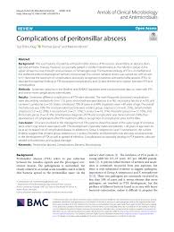 pdf complications of peritonsillar abscess