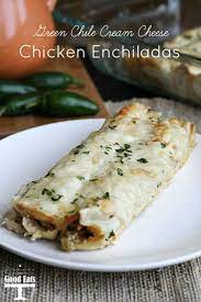 Cream Cheese Chicken Enchiladas With Green Sauce gambar png