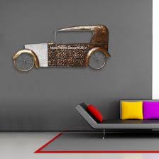 textured antique colored metal car wall