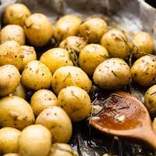 easy oven baked baby potatoes with