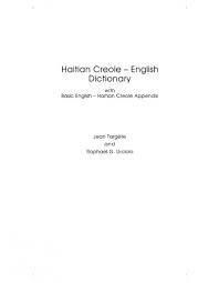 Haitian Creole English Dictionary 2nd P