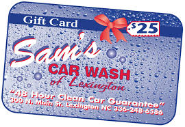 gift cards sam s car wash lube